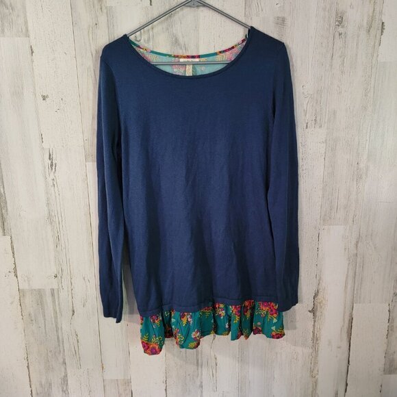 NWT Matilda Jane Twist and Shout Teal Floral Tunic Top - Picture 7 of 7